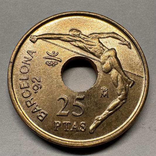 1991 Spain 25 Pesetas - Beautiful Coin - #A-047