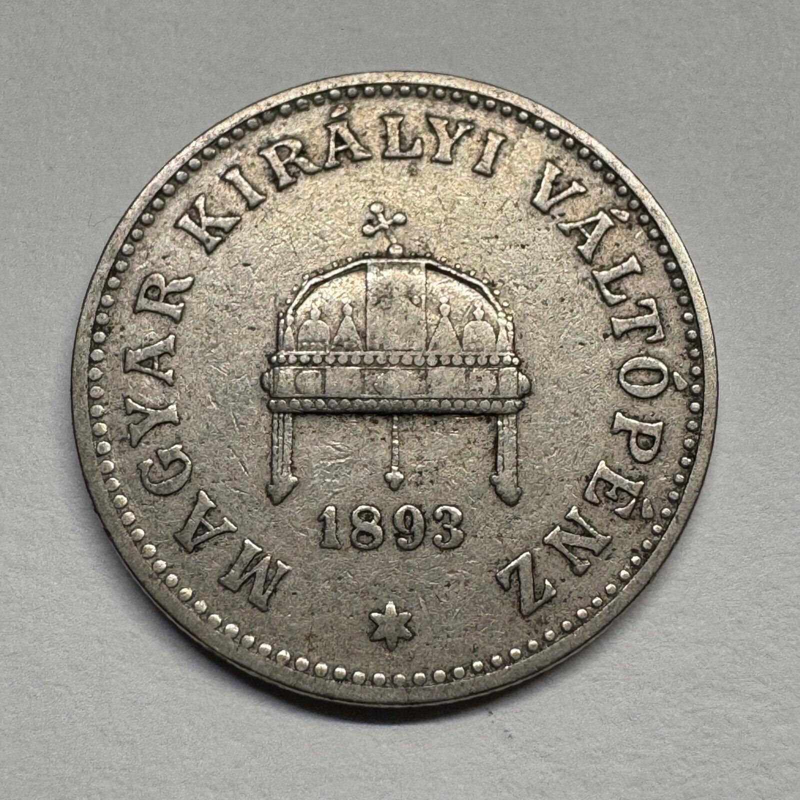 1893 Hungary 20 Filler - Beautiful Coin - Lot #B-044