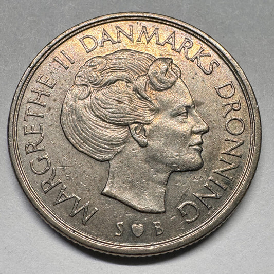 1976 Denmark 1 Krone - Beautiful Coin - #A-025