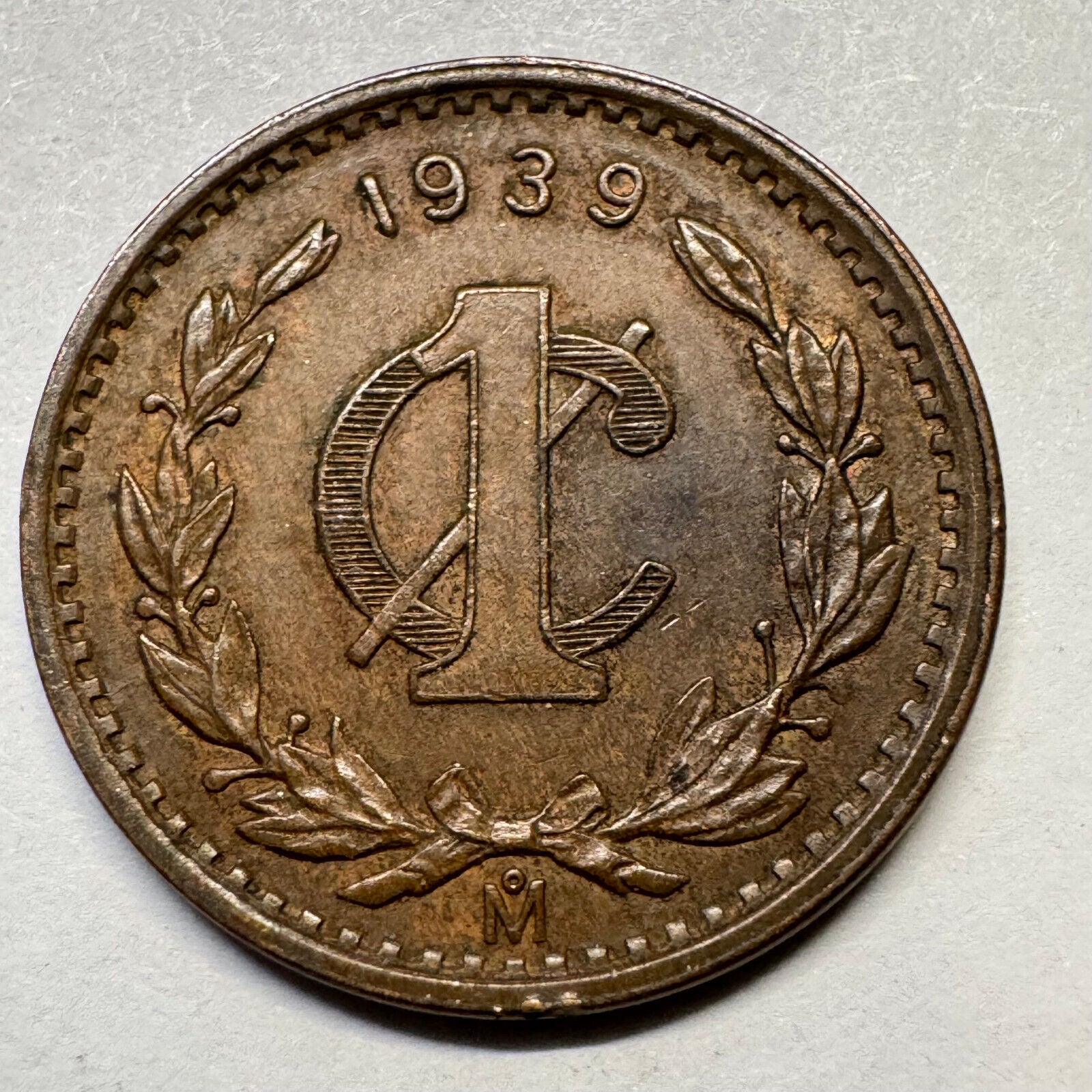 1939 Mexico 1 Cent - Beautiful Coin - #A-077