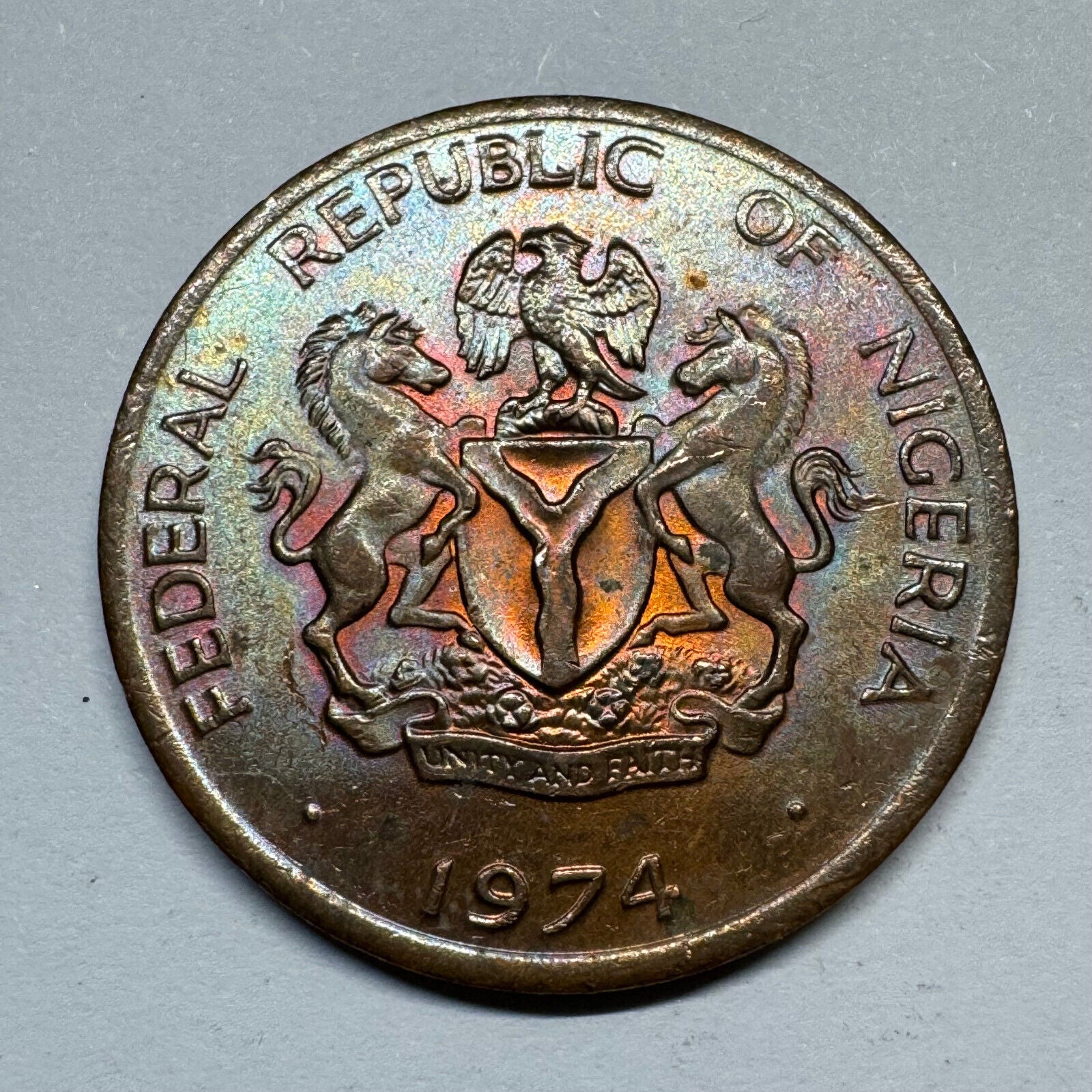 1974 Nigeria 1 Kobo - Beautiful Coin - #A-011
