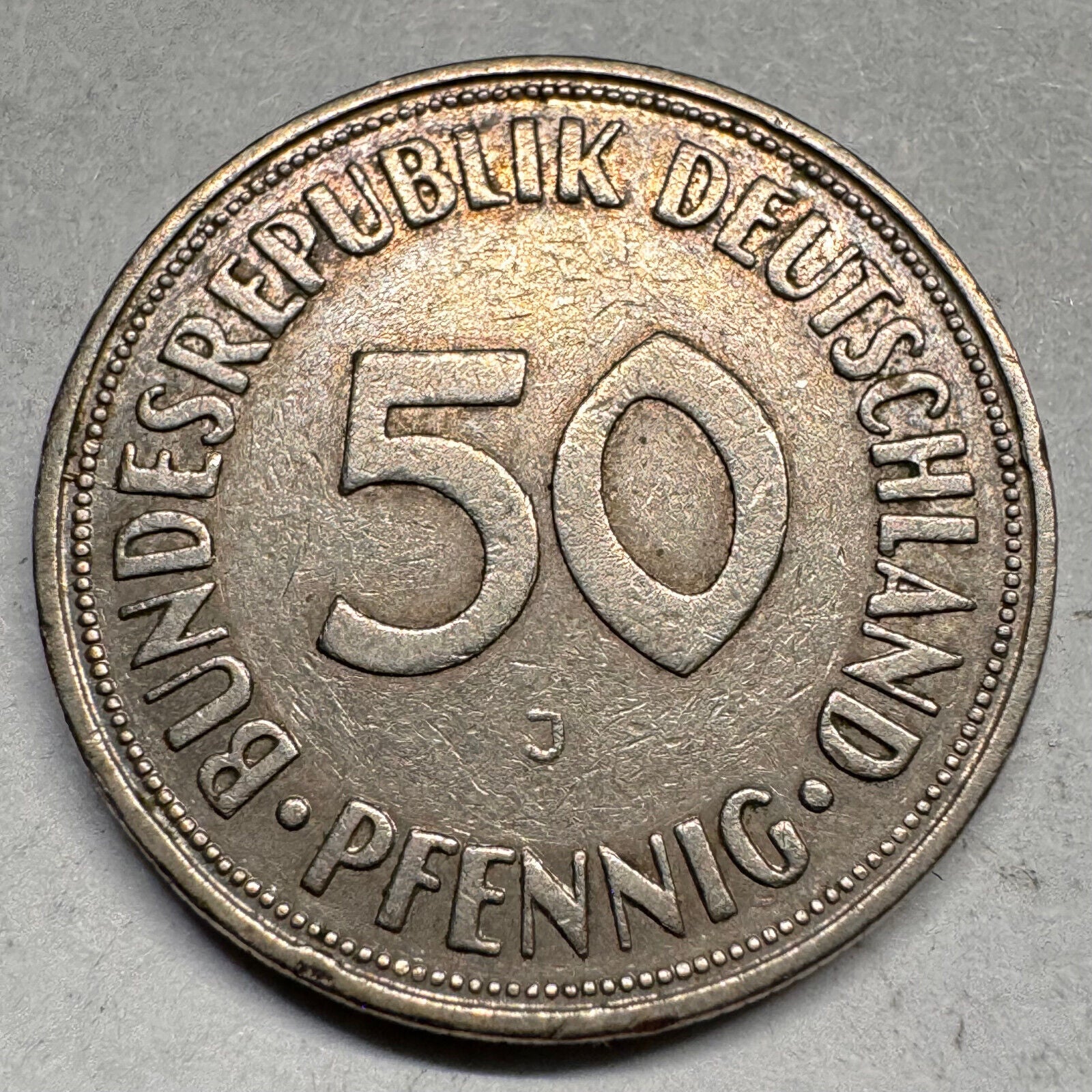 1950 Germany 50 Pfennig - J - Beautiful Coin - #A-025