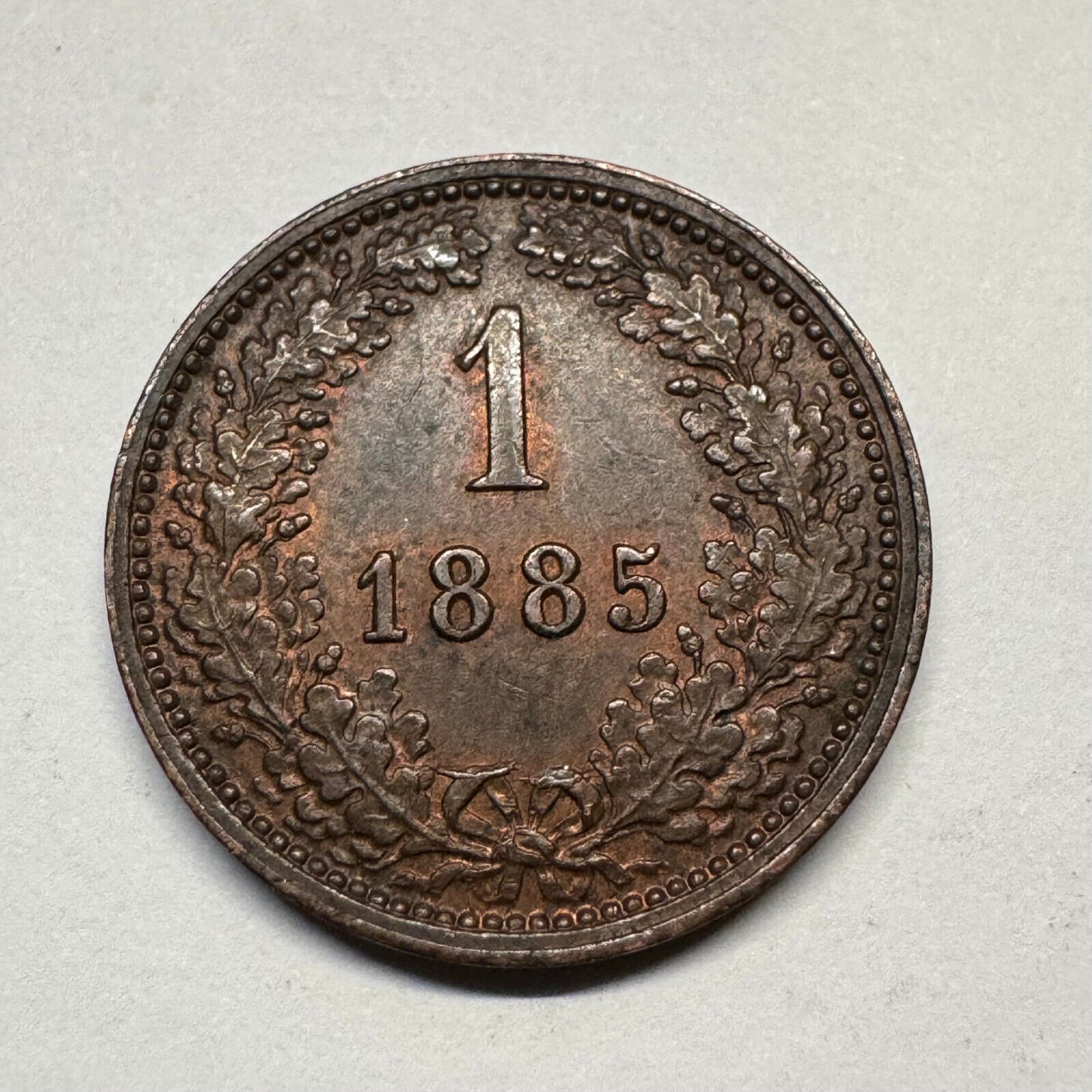 1885 Austria 1 Kreuzer - Beautiful Coin - #B-038
