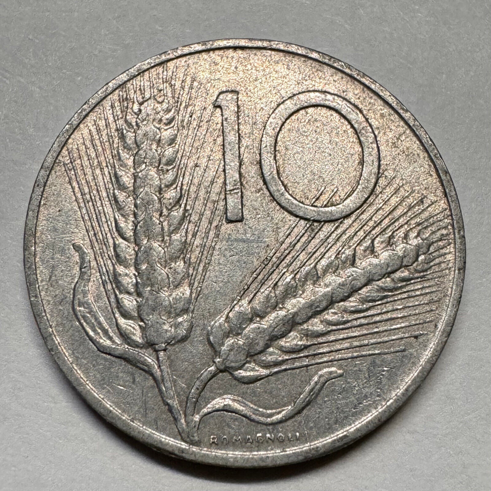 1954 Italy 10 Lire - Beautiful Coin - #A-036
