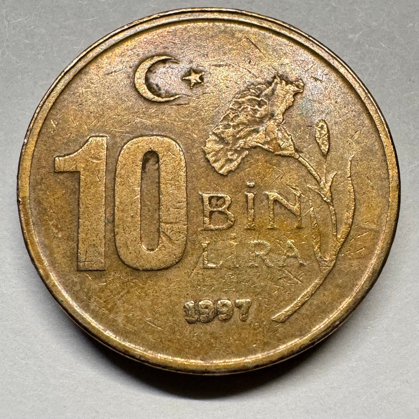 1997 Turkey Bin Lira - Beautiful Coin - #A-027