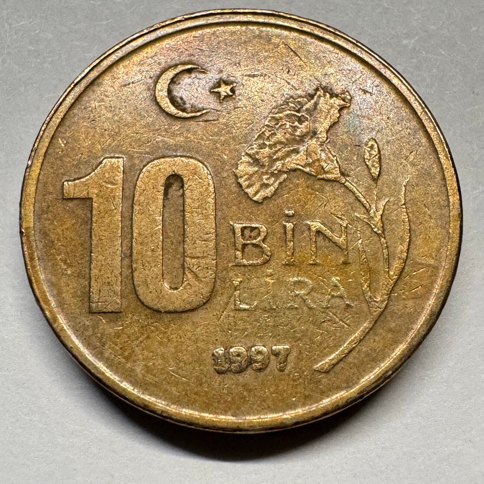 1997 Turkey Bin Lira - Beautiful Coin - #A-027