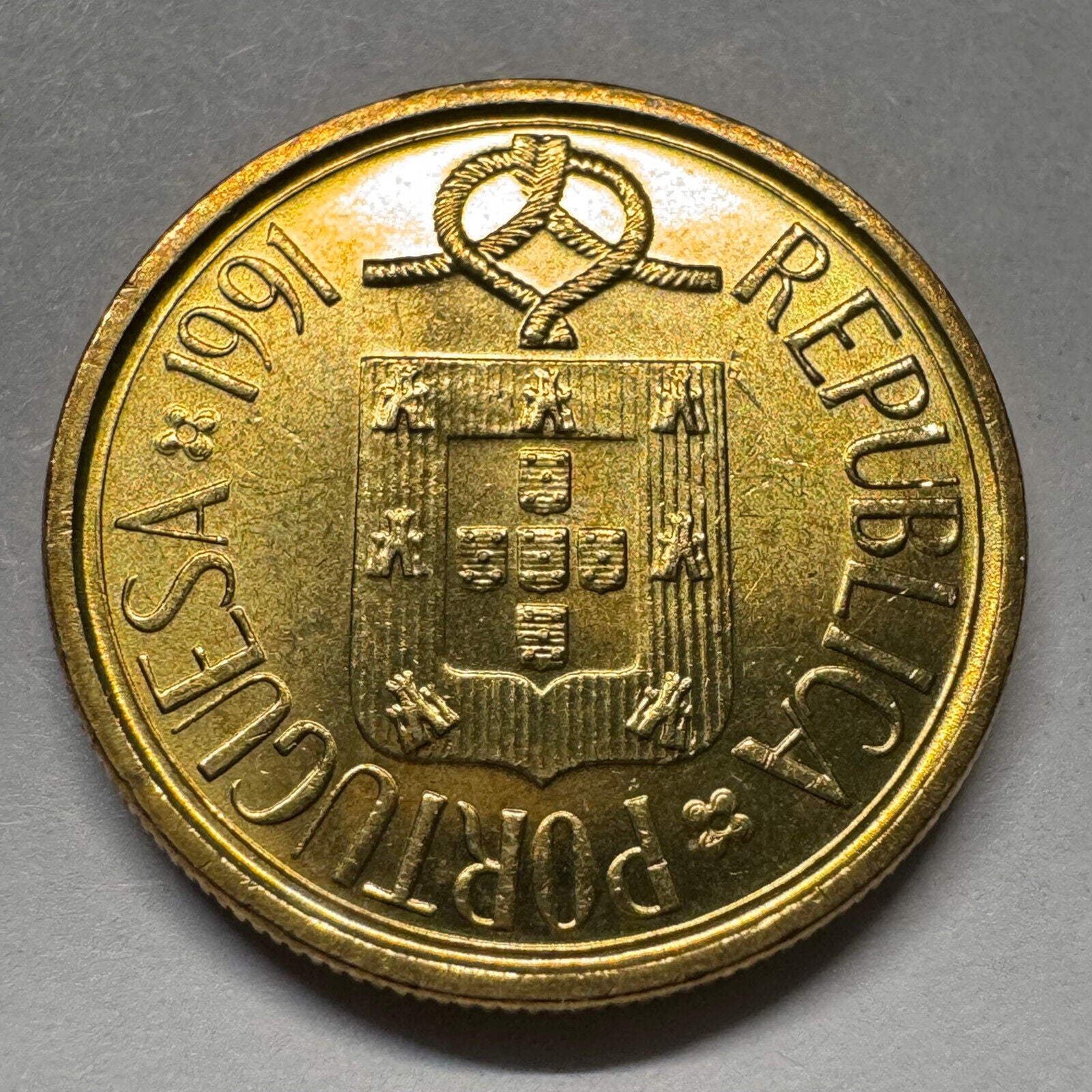 1991 Portugal 5 Escudos - Beautiful Coin - #A-068