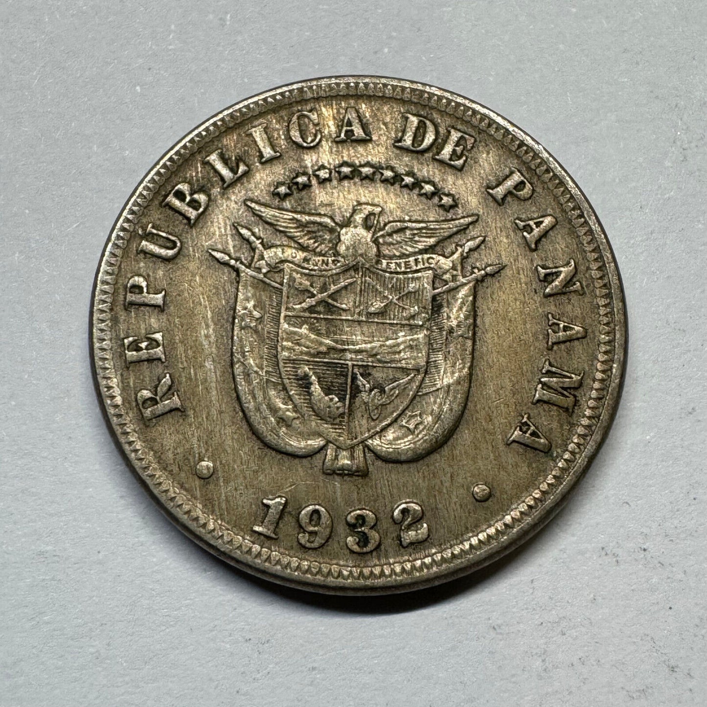 1932 Panama 5 Centesimos - Beautiful Coin - #A-011