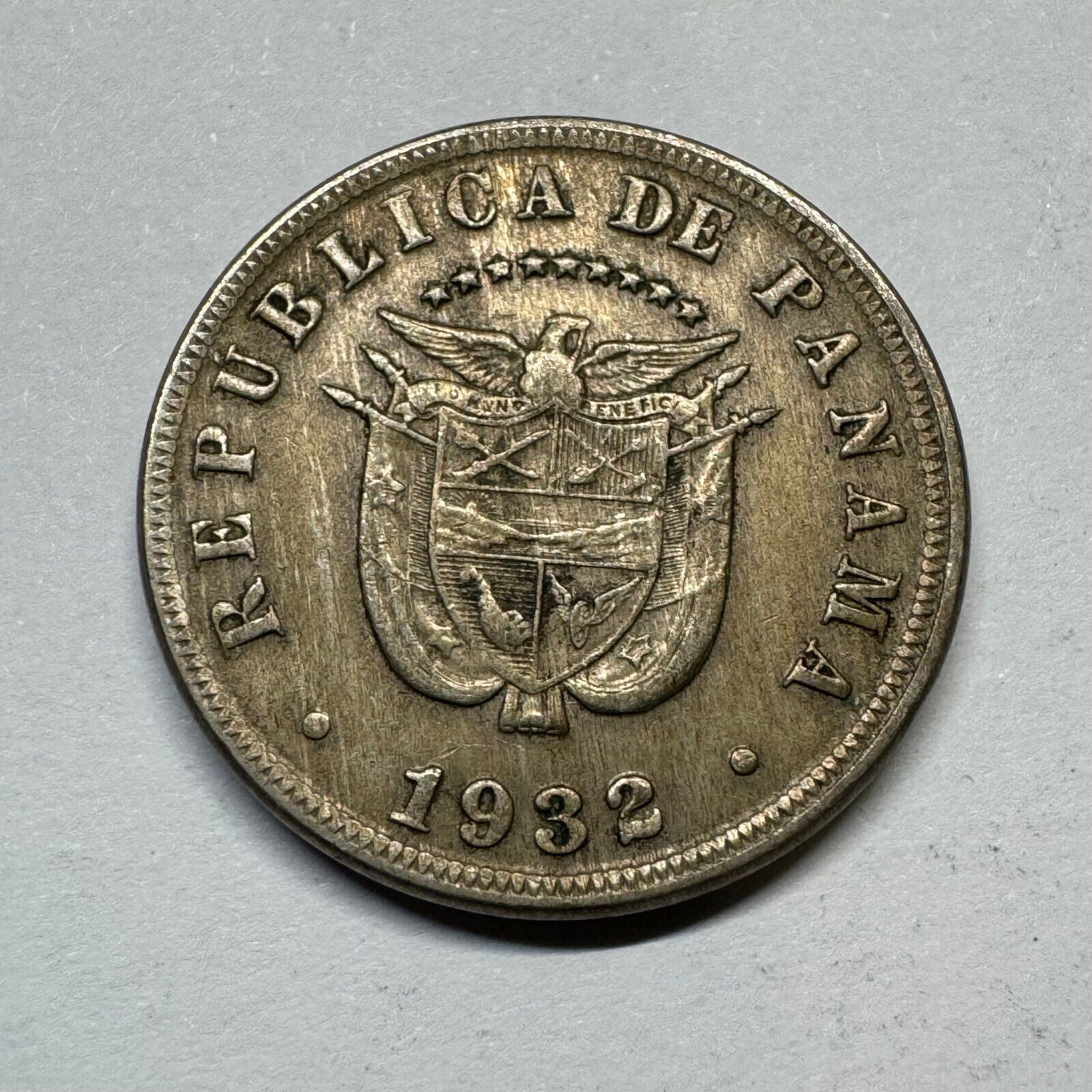 1932 Panama 5 Centesimos - Beautiful Coin - #A-011