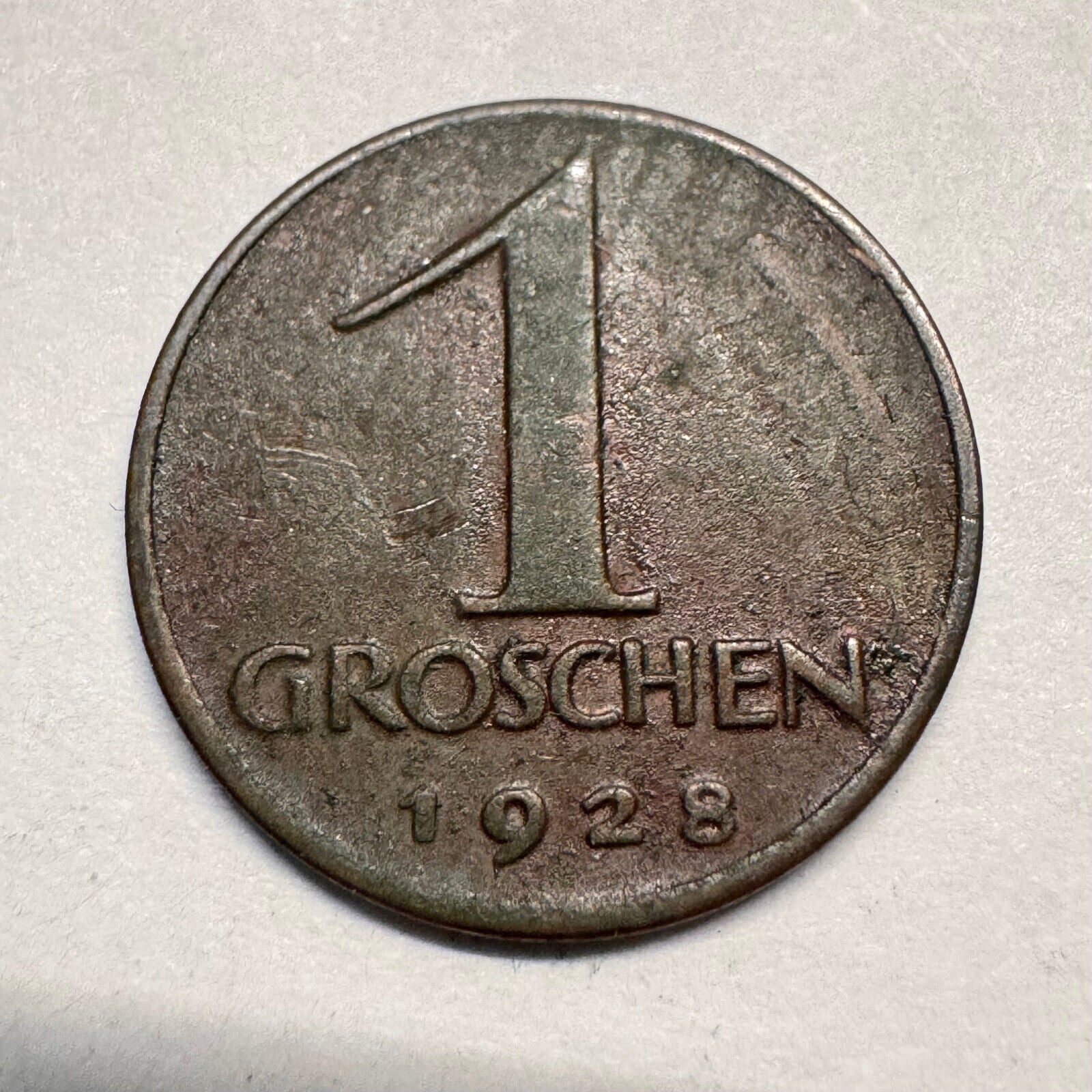 1928 Austria 1 Groschen - Beautiful Coin - #A-059