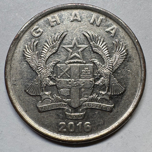 2016 Ghana 20 Pesewas - Beautiful Coin - #A-081