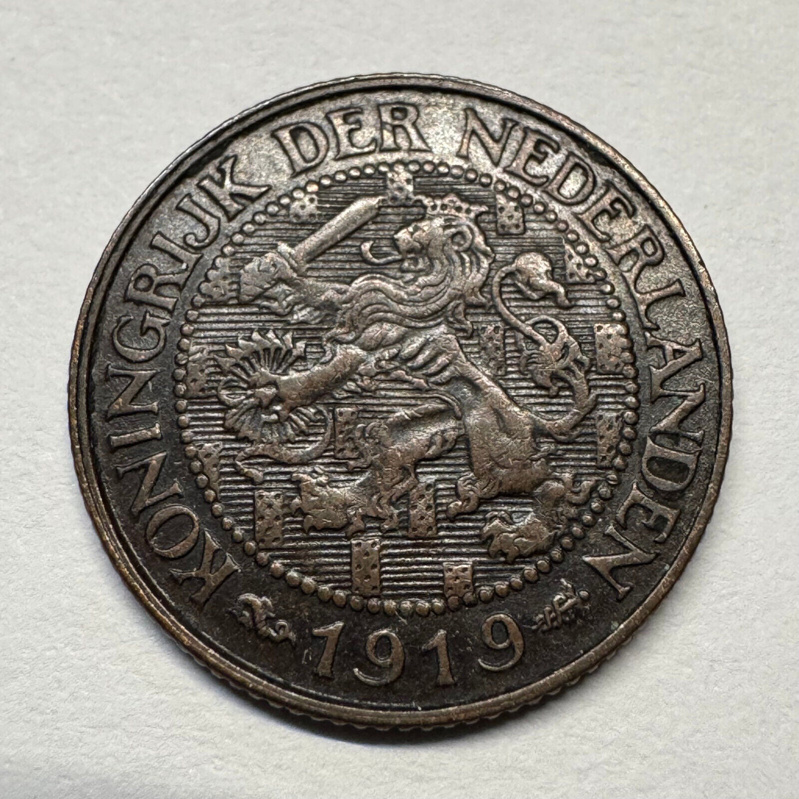 1919 Netherlands 1 Cent - Beautiful Coin - #B-059
