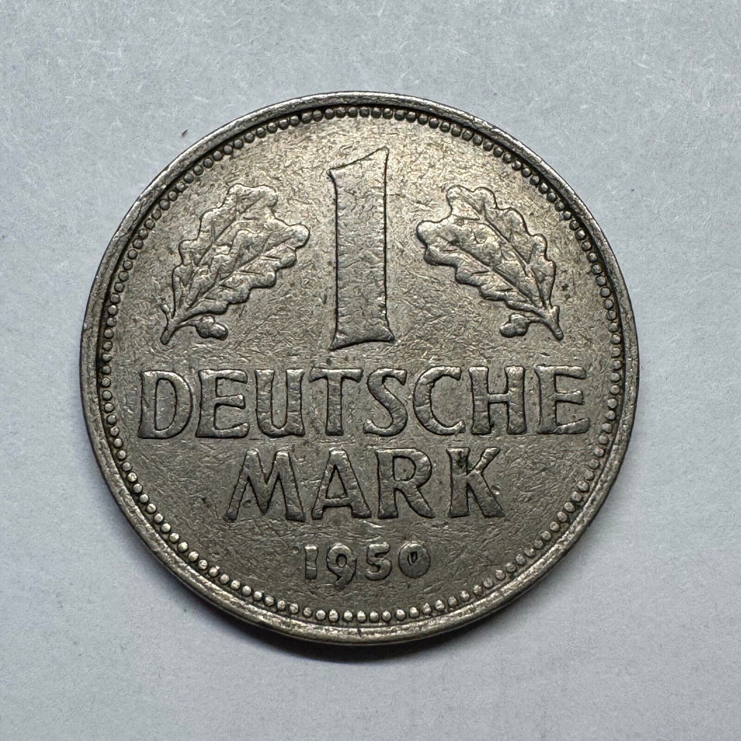 1950 Germany 1 Mark - Beautiful Coin - #B-035