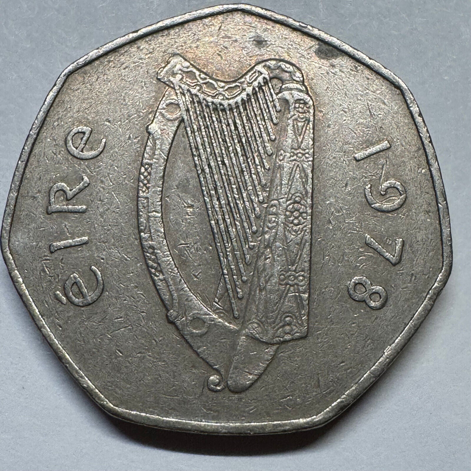 1978 Ireland 50 Pence - Beautiful Coin - #A-072