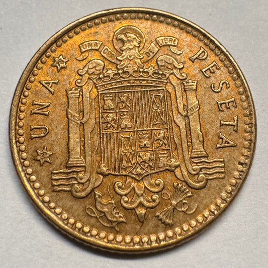 1978 Spain 1 Peseta - Beautiful Coin - #A-059