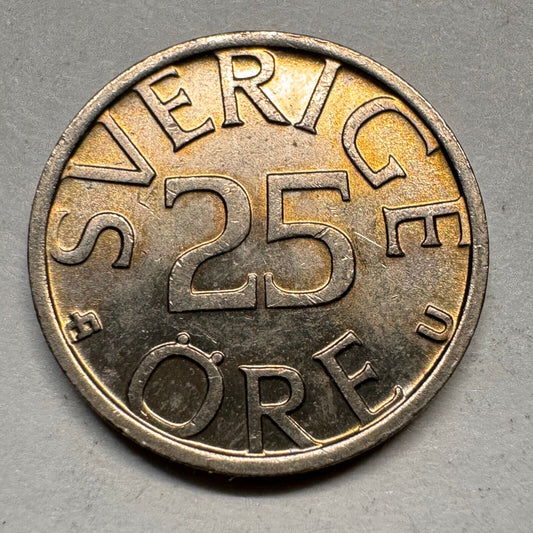 1978 Sweden 25 Ore - Beautiful Coin - #A-015