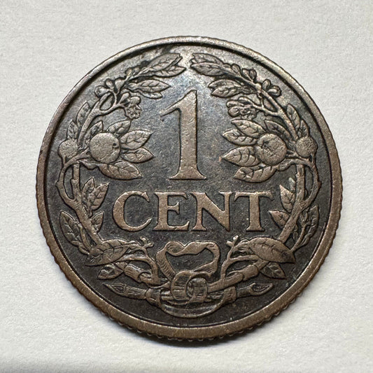 1919 Netherlands 1 Cent - Beautiful Coin - #B-059
