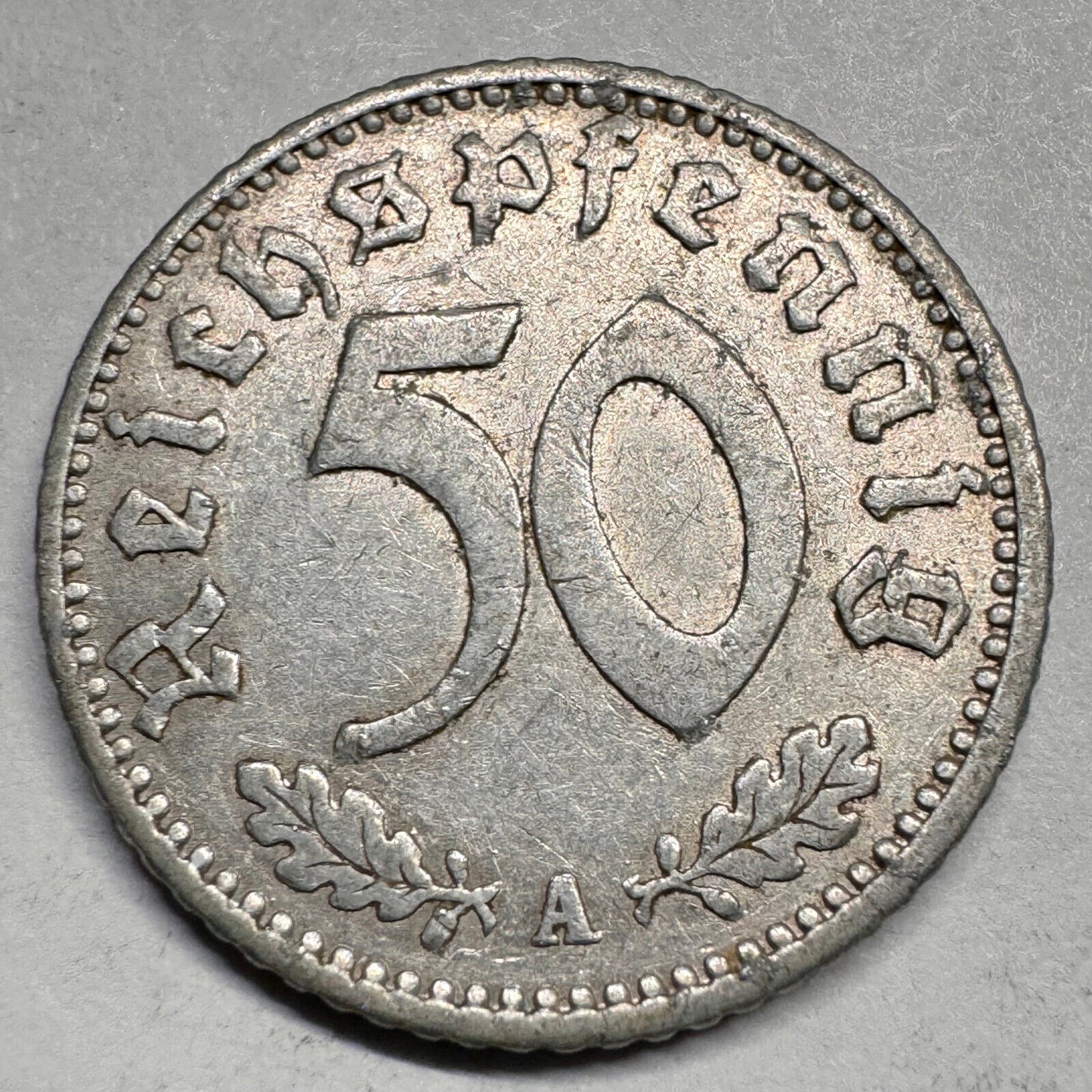 1935 Germany 50 Reichspfennig - A - Beautiful Coin - #A-025
