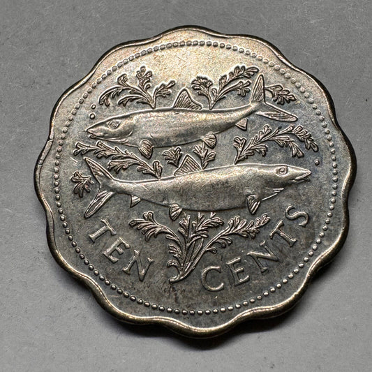 1998 Bahamas 10 Cents - Beautiful Coin - #A-014