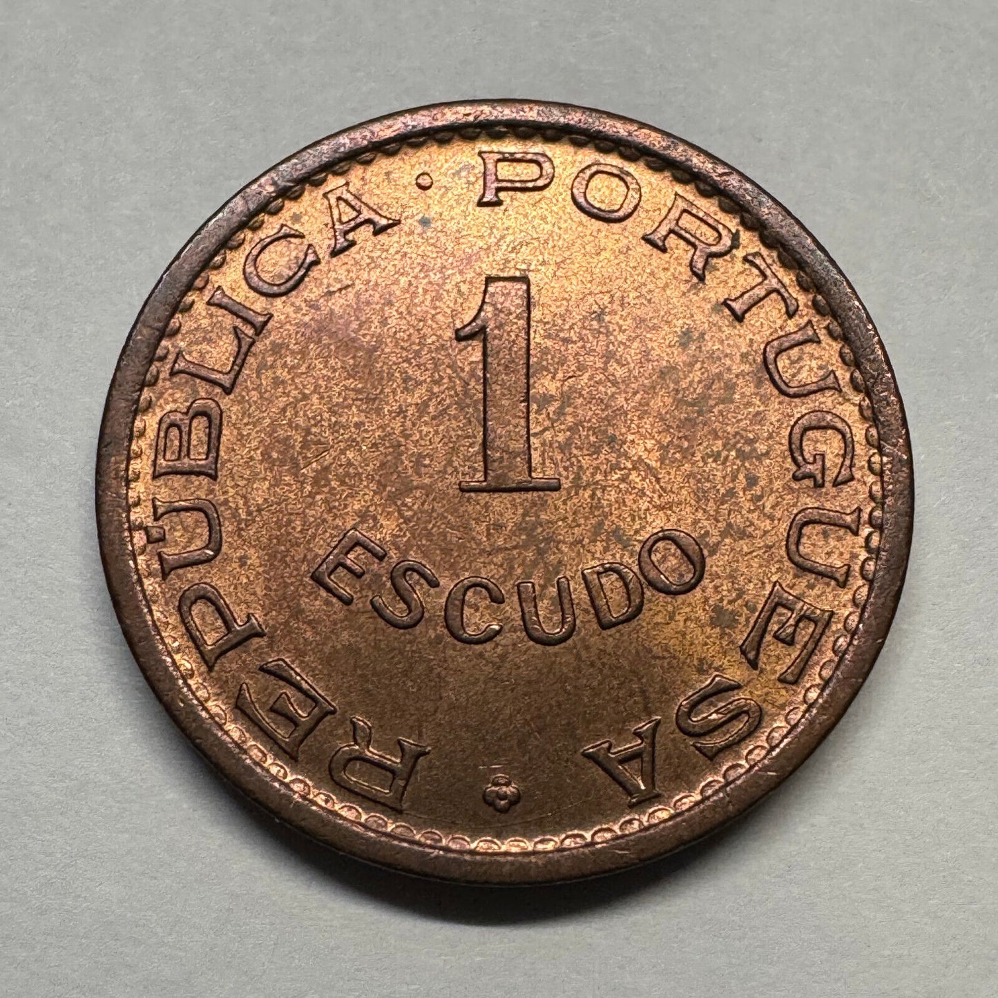 1963 Angola 1 Escudo - Beautiful Coin - #B-006