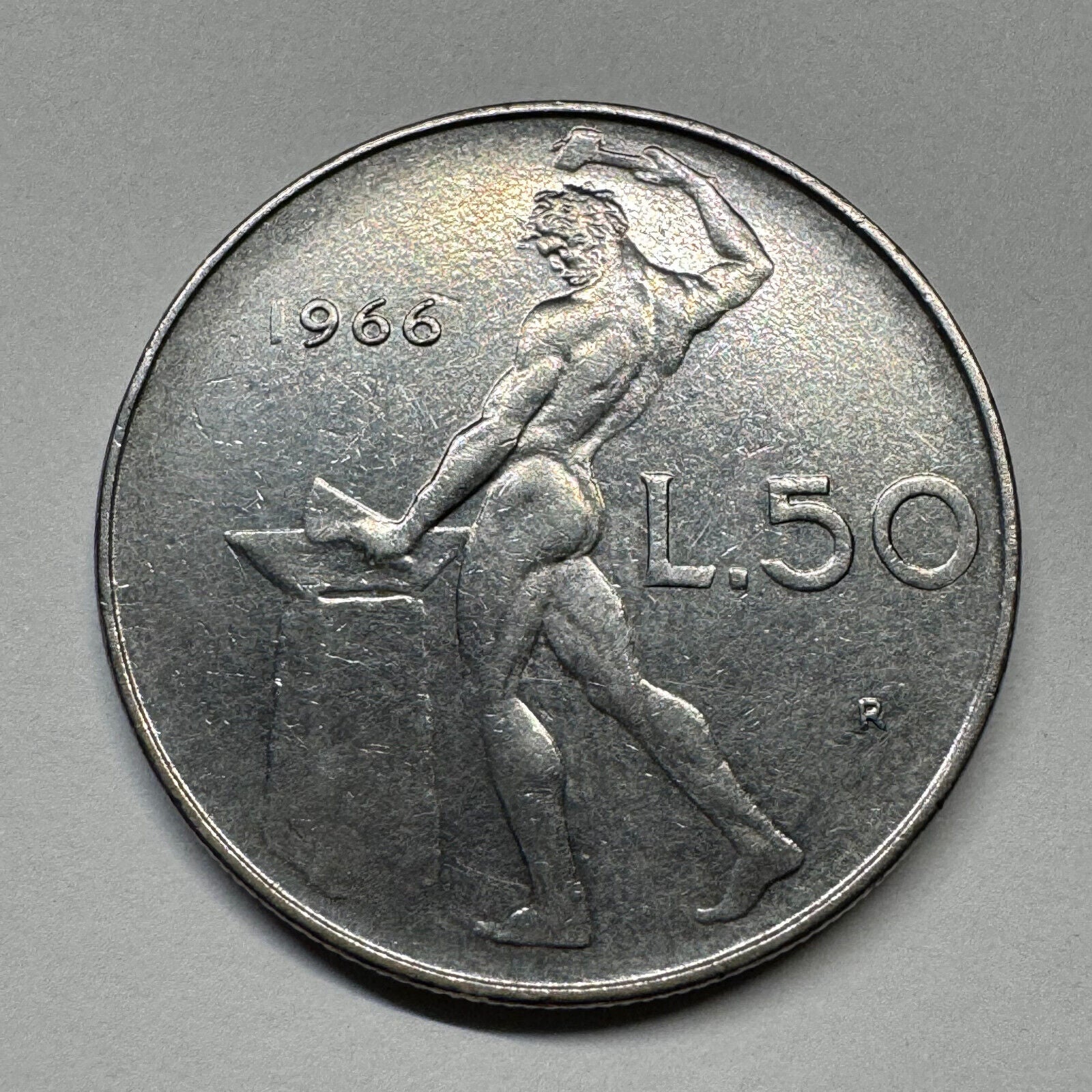 1966 Italy 50 Lire - Beautiful Coin - #B-054