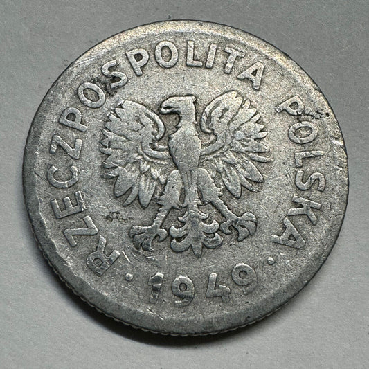 1949 Poland 1 Zloty - Beautiful Coin - #A-006