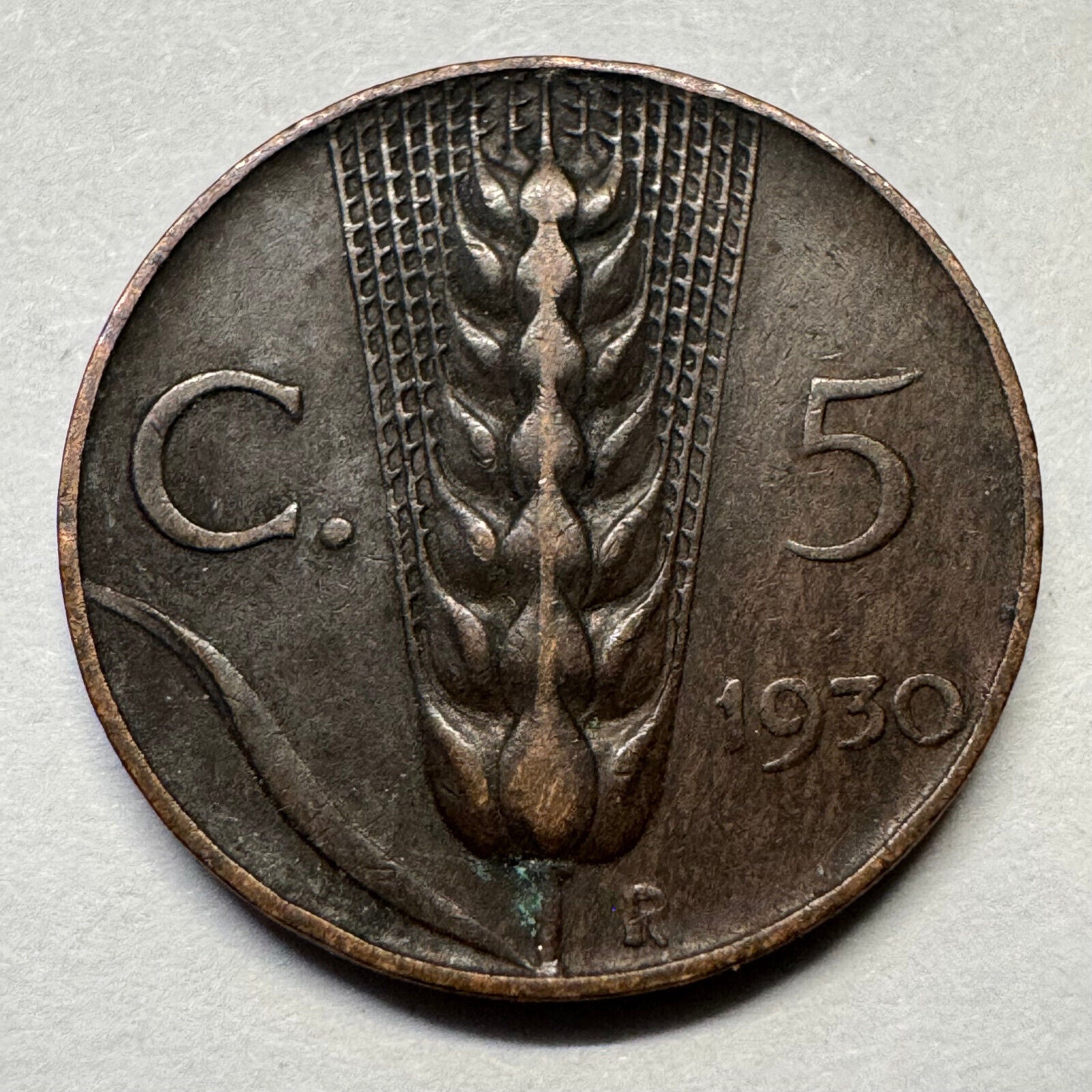 1930 Italy 5 Centesimi - Beautiful Coin - #A-087