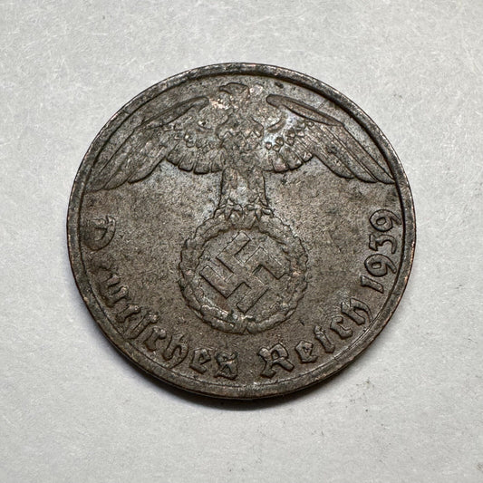 1939 Germany 1 Reichspfennig - Beautiful Coin - #A-096