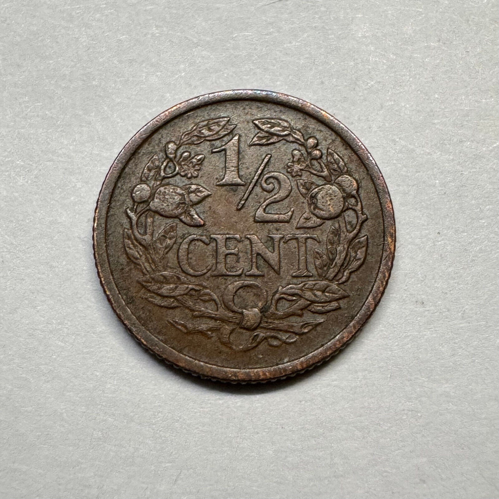 1934 Netherlands 1/2 Cent - Beautiful Coin - #B-013