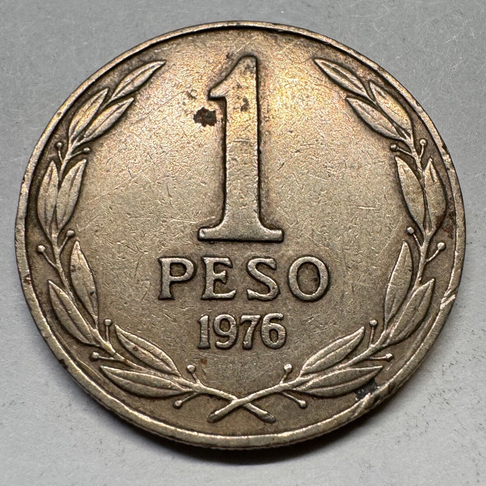 1976 Chile 1 Peso - Beautiful Coin - #A-053
