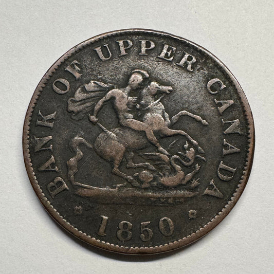 1852 Upper Canada 1/2 Penny - Beautiful Coin - #B-039