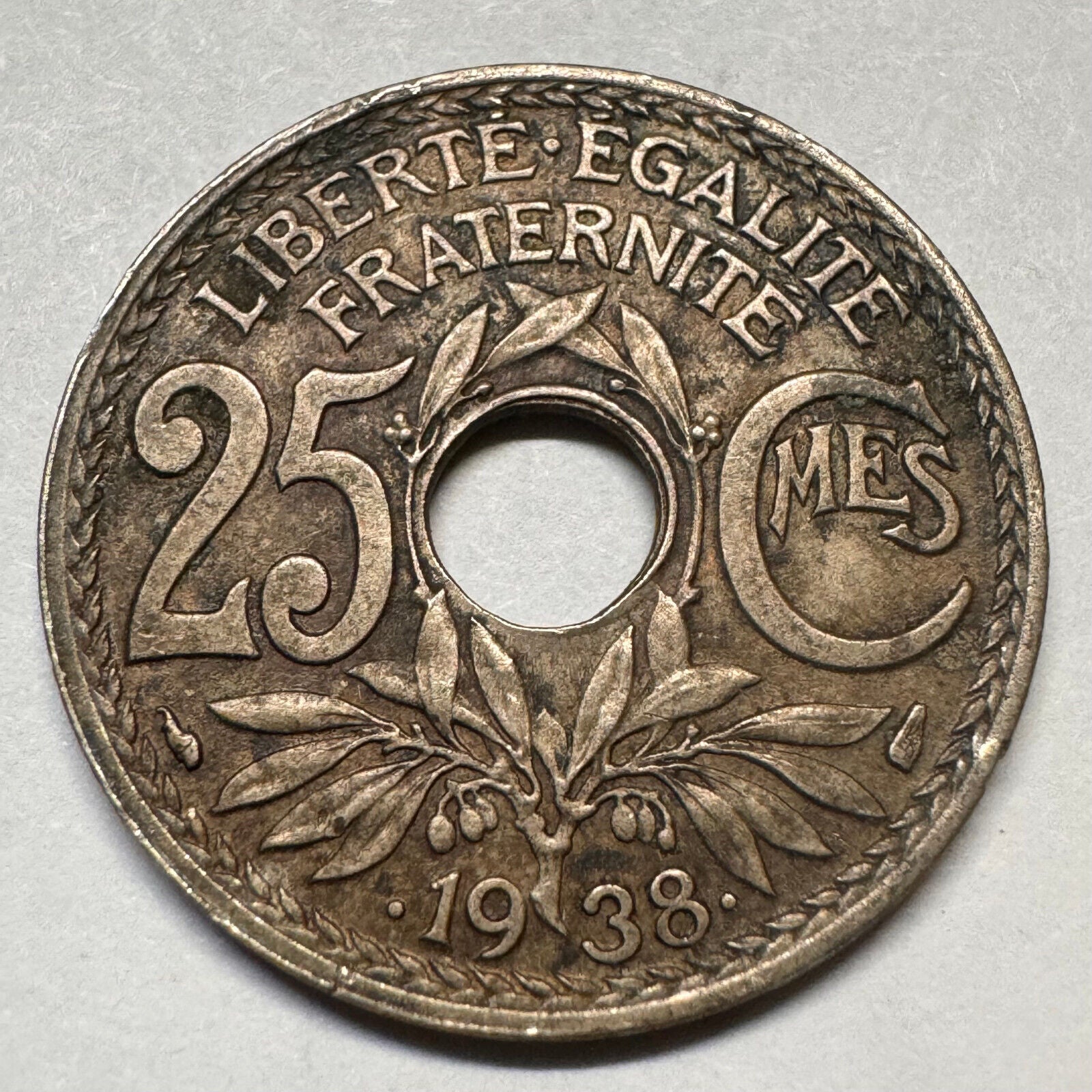 1938 France 25 Centimes - Beautiful Coin - #A-058