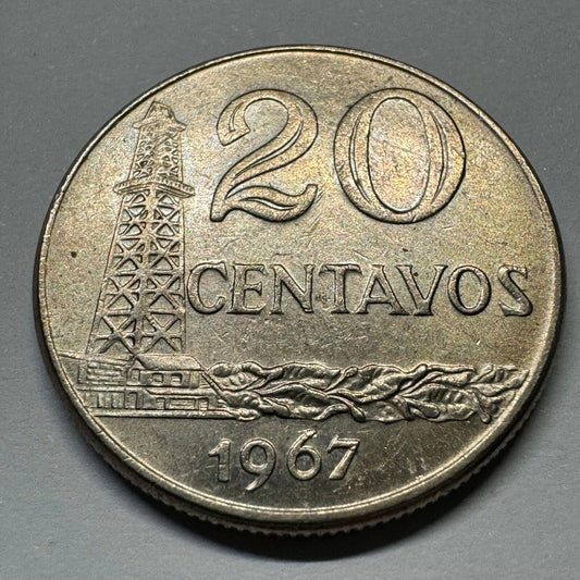 Brazil 1967 20 Centavos - Beautiful Coin - #A-008