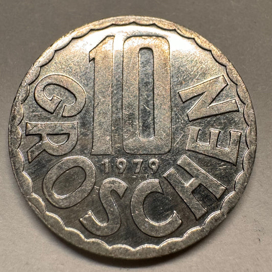 1979 Austria 10 Groschen - Beautiful Coin - #A-062