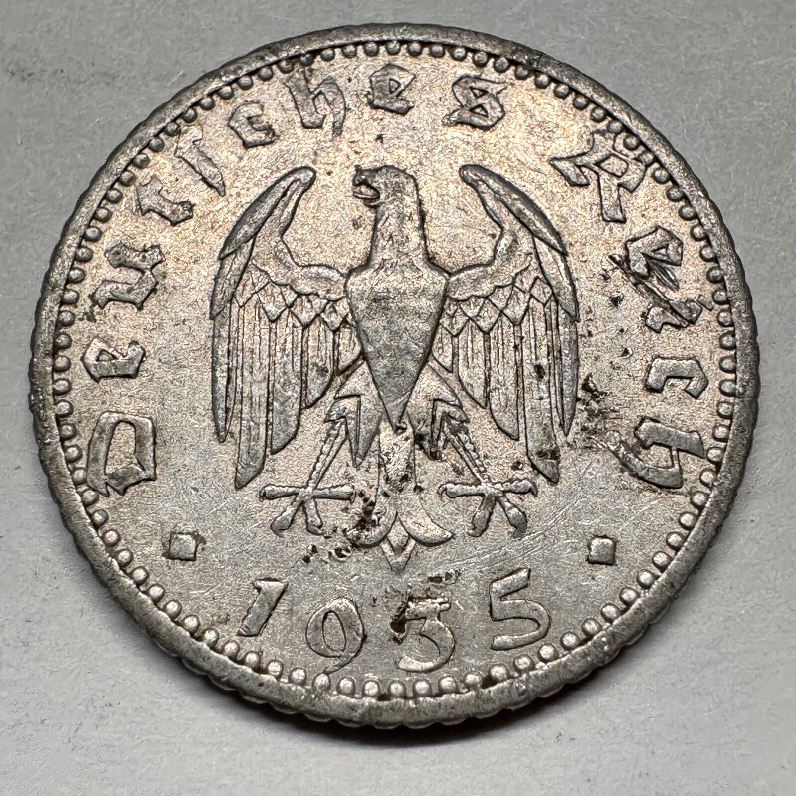 1935 Germany 50 Reichspfennig - A - Beautiful Coin - #A-018
