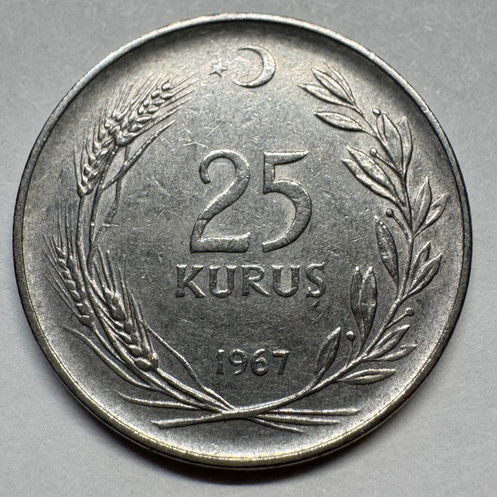 1967 Turkey 25 Kurus - Beautiful Coin - #A-089