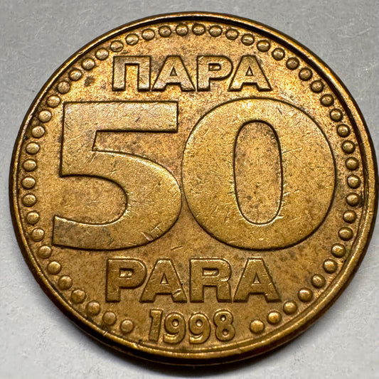 1998 Yugoslavia 50 Paras - Beautiful Coin - #A-029