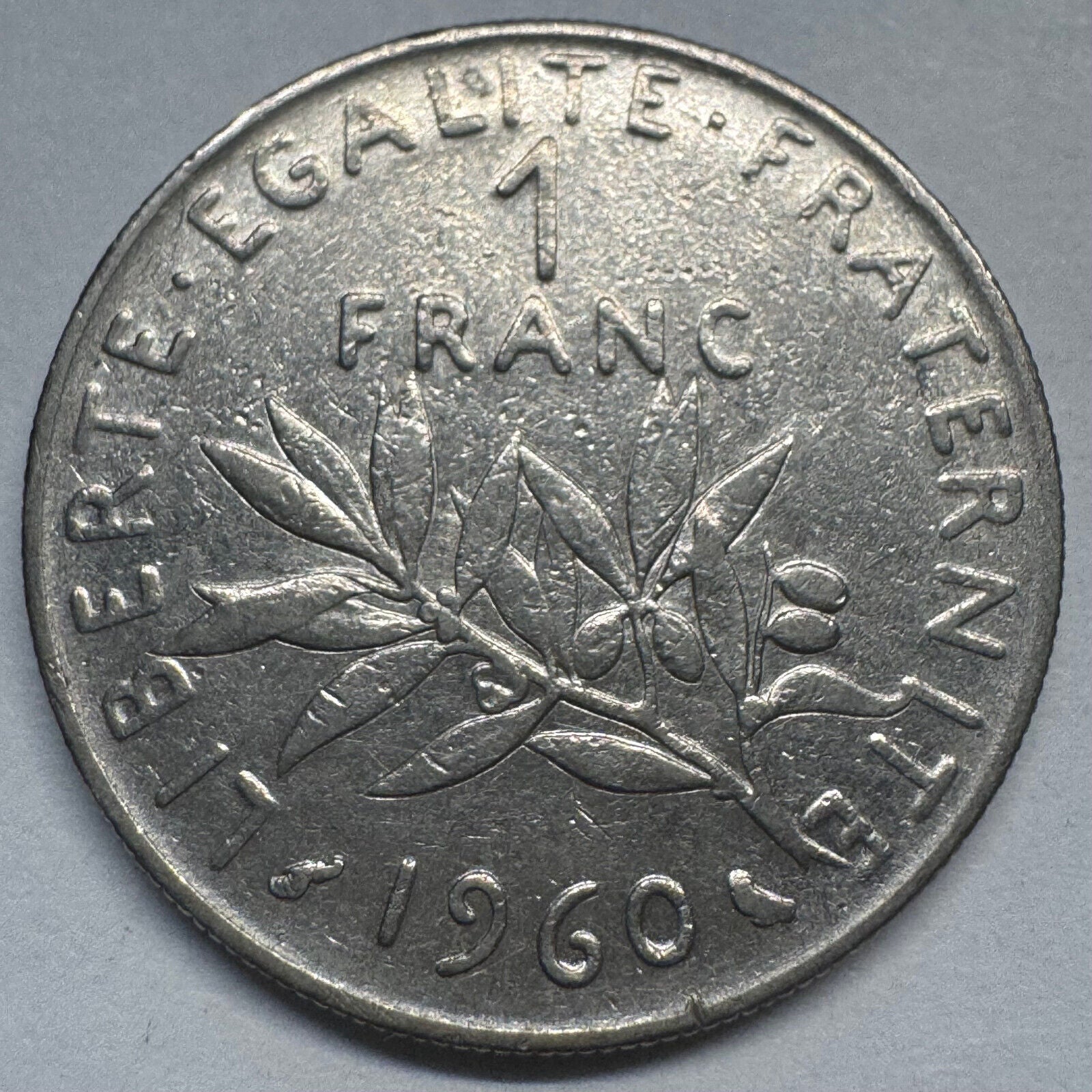 1960 France 1 Franc - Beautiful Coin - #A-080