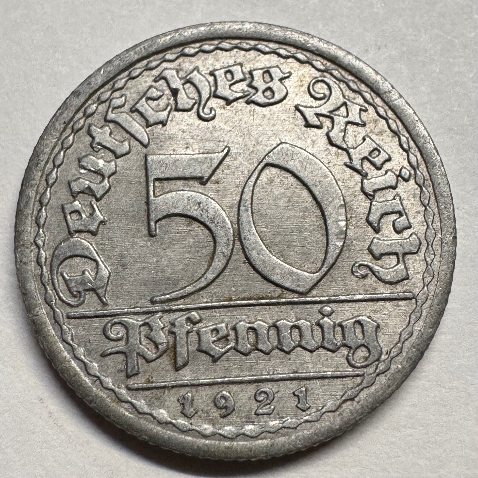 1921 Germany 50 Pfennig - Beautiful Coin - #A-086