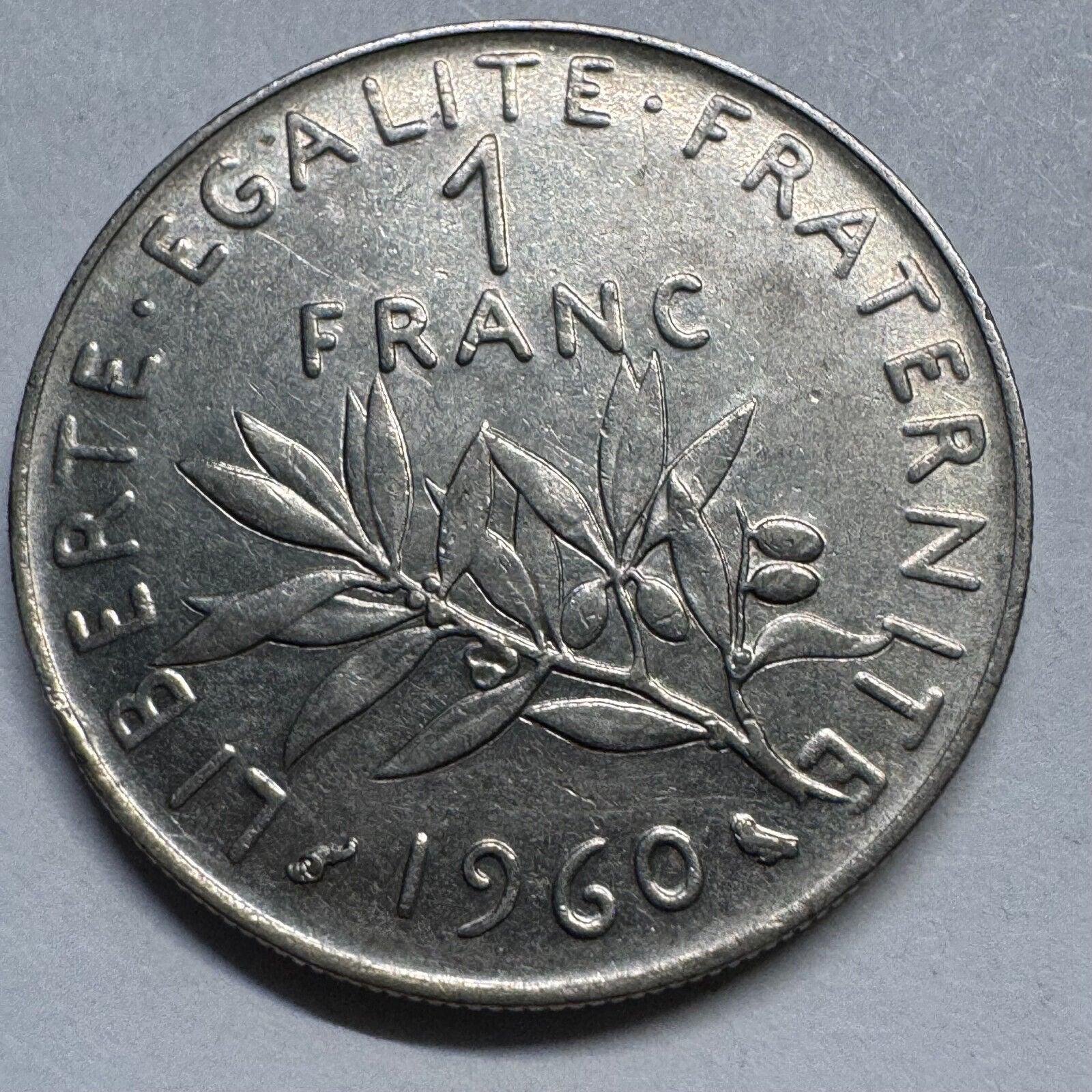 1960 France 1 Franc - Beautiful Coin - #A-079