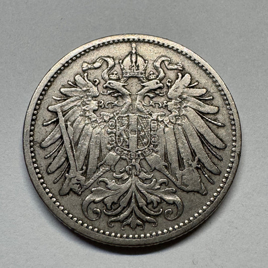 1893 Austria 20 Heller - Beautiful Coin - #B-051