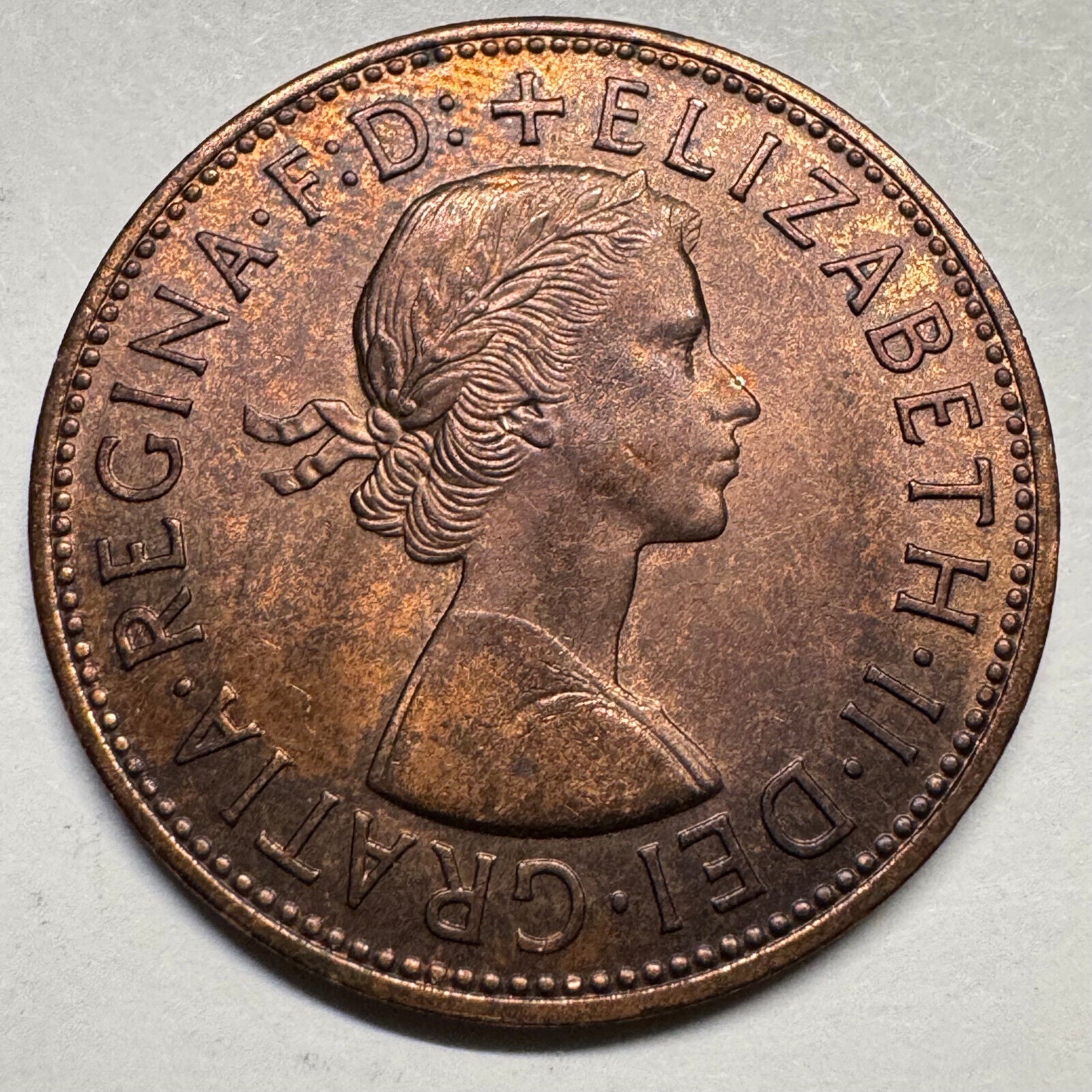1965 UK 1 Penny - Beautiful Coin - #A-081