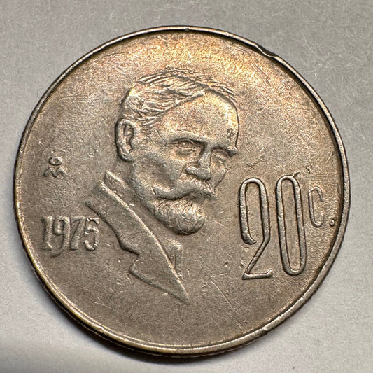 1975 Mexico 20 Centavos - Beautiful Coin - #A-025