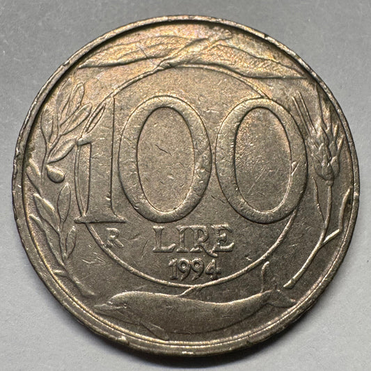 1994 Italy 100 Lire - Beautiful Coin - #A-073
