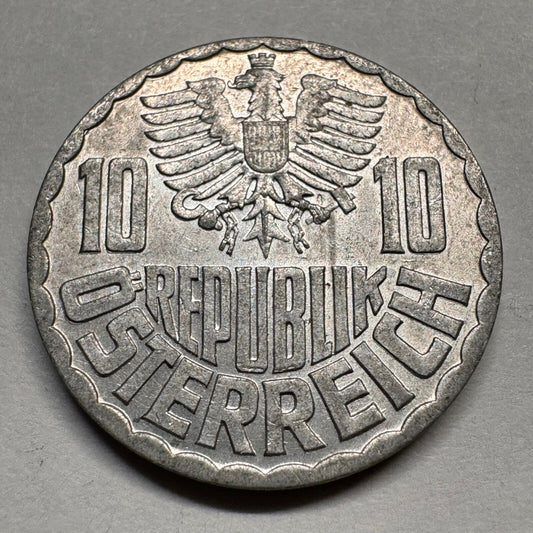 1959 Austria 10 Groschen - Beautiful Coin - #A-040