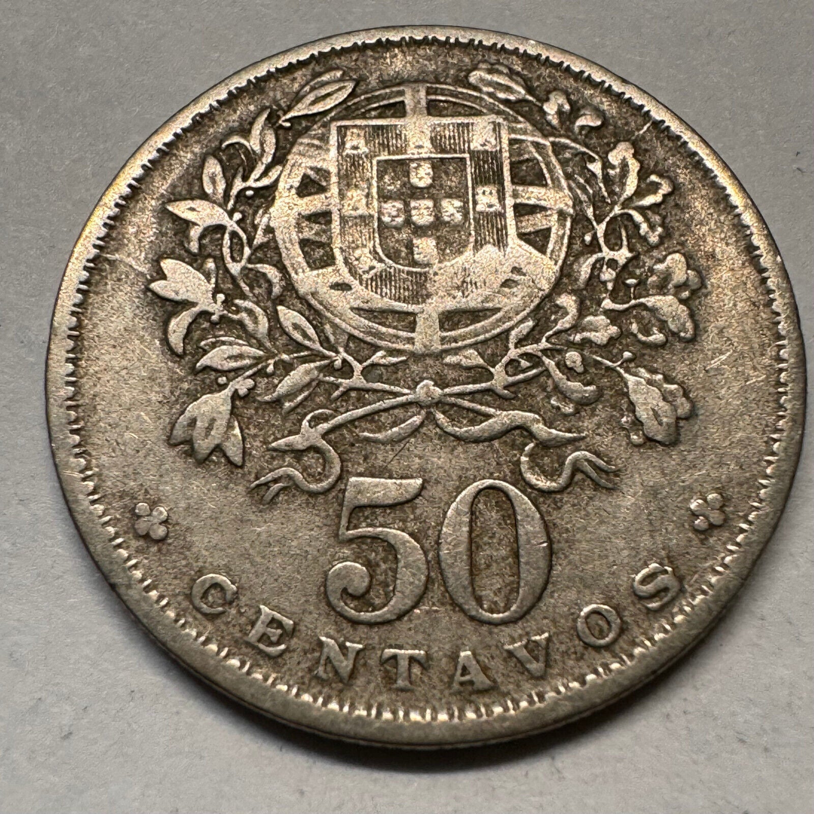 1927 Portugal 50 Centavos - Beautiful Coin - #A-060