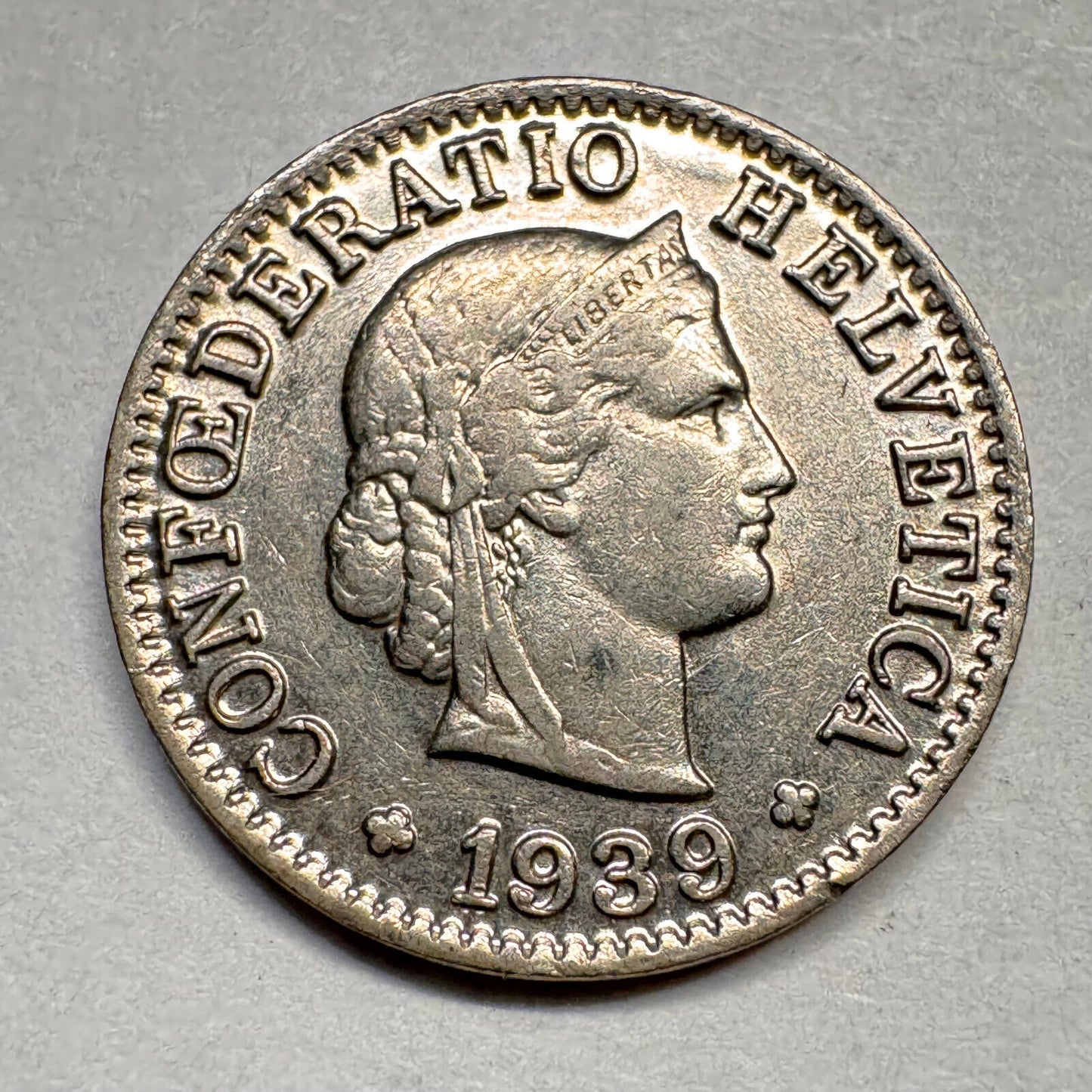1939 Switzerland 5 Rappen - Beautiful Coin - #A-019