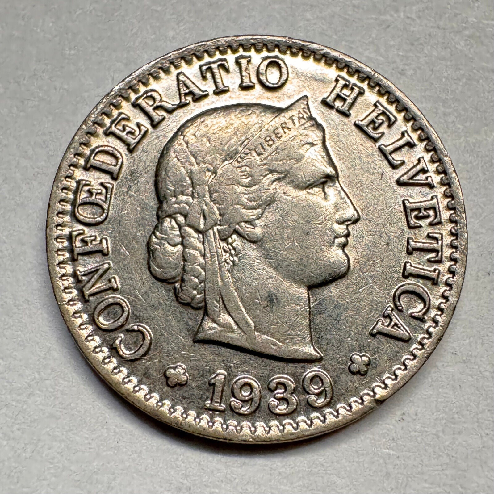 1939 Switzerland 5 Rappen - Beautiful Coin - #A-019