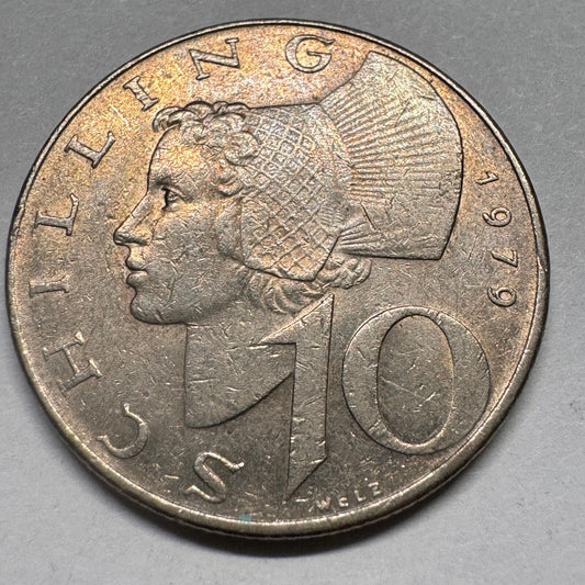 1979 Austria 10 Schilling - Beautiful Coin - #A-065