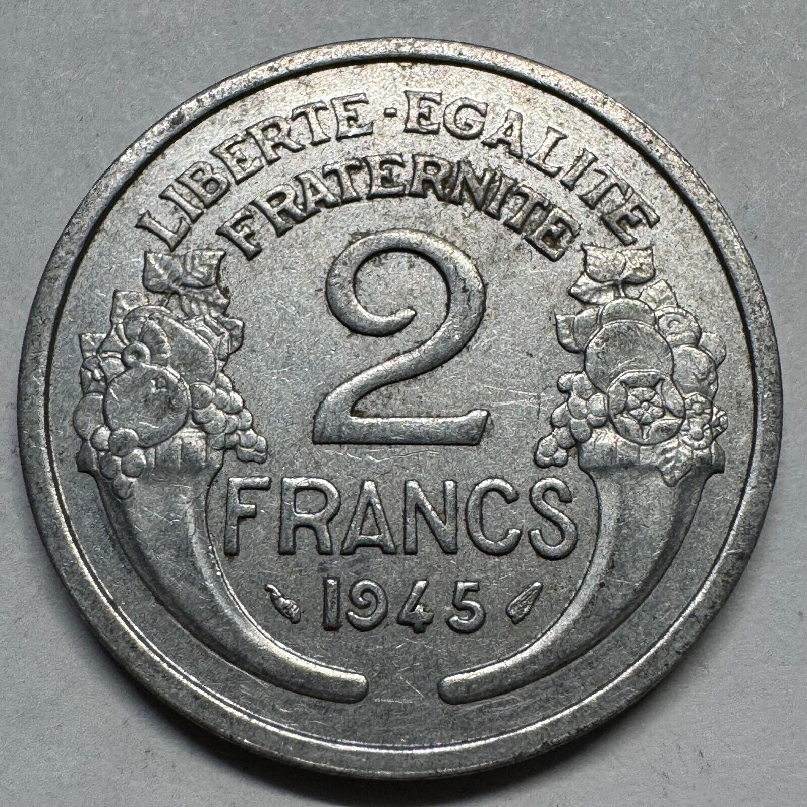 1945 France 2 Francs - Beautiful Coin - #A-079
